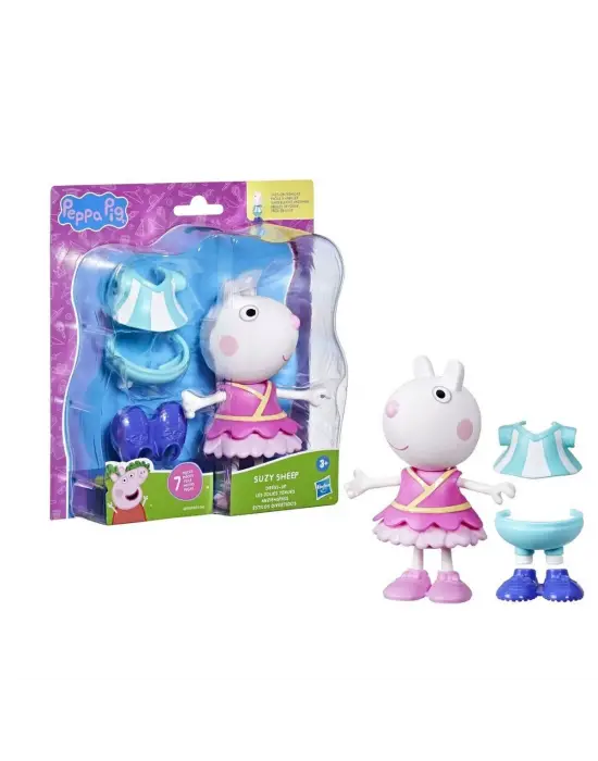 F8859 Peppa Pig ve Ailesi Kıyafetli Figür Seti +3 yaş