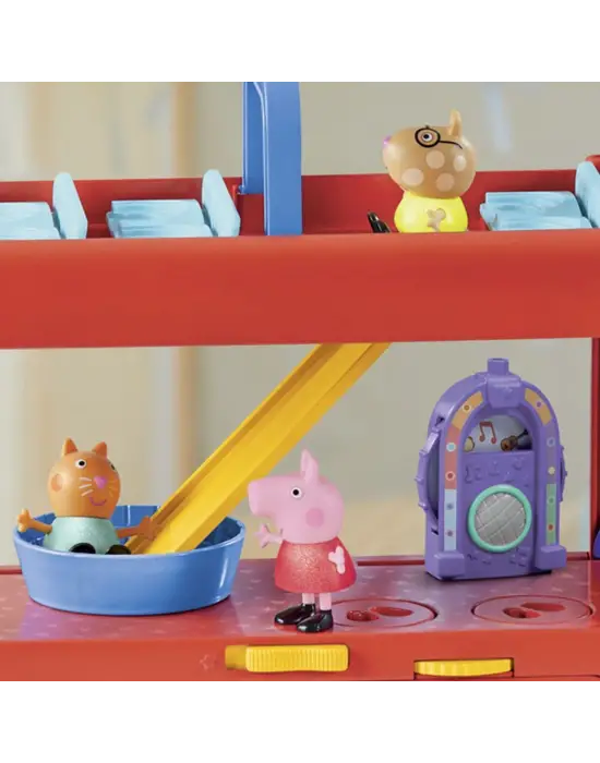 F8881 Peppa Pig 2si1 arada Part Otobüsü +3 yaş