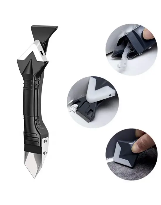 Fayans Derz Silikon Kazıyıcı Sıyırıcı Ve Uygulayıcı Aparat 3 Ü 1 Arada