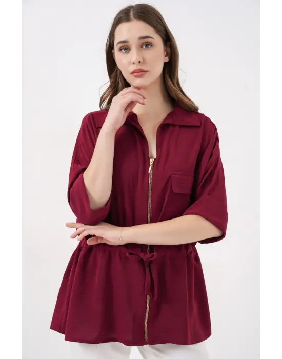 Göz Alıcı Fermuarlı Gömlek