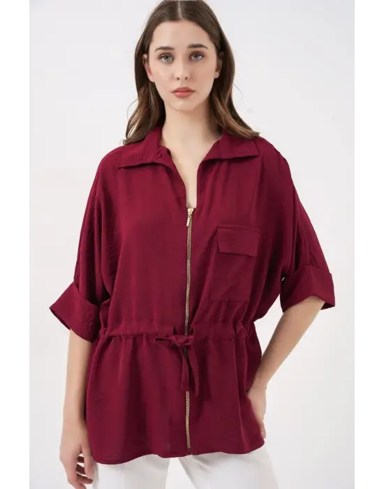 Göz Alıcı Fermuarlı Gömlek