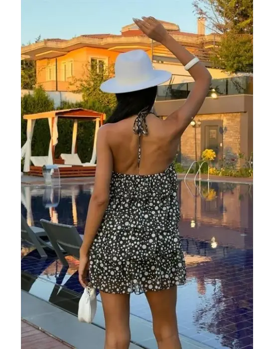 Fırfırlı Şifon Elbise 2905-08