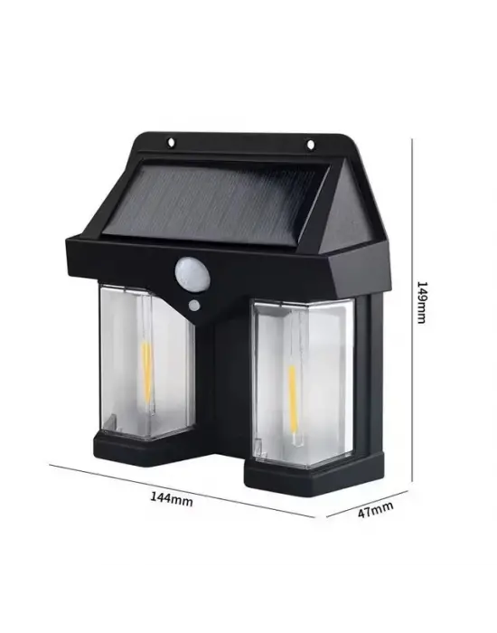 Fithome Or-228 Hareket Sensörlü Su Geçirmez Solar Bahçe Aydınlatma Duvar Lambası