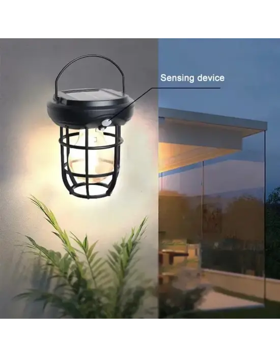 Fithome Or-t66 Hareket Sensörlü Su Geçirmez Solar Bahçe Aydınlatma Duvar Lambası