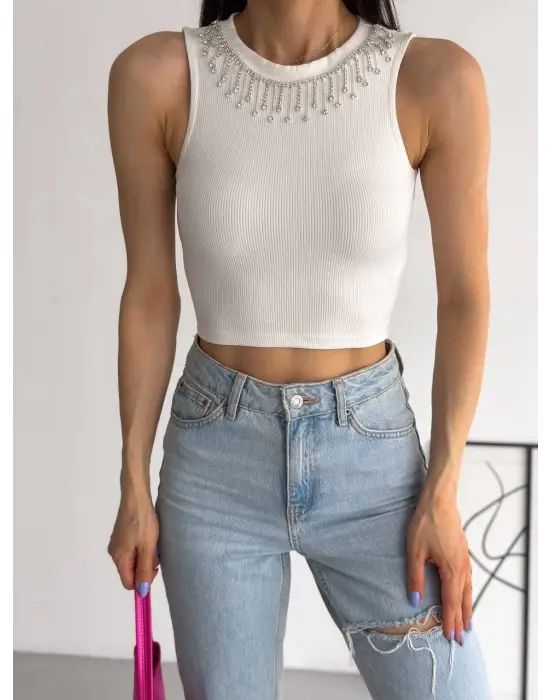 Cool Zincirli Atlet Beyaz