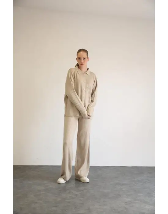 Şık Palazzo Triko Takım