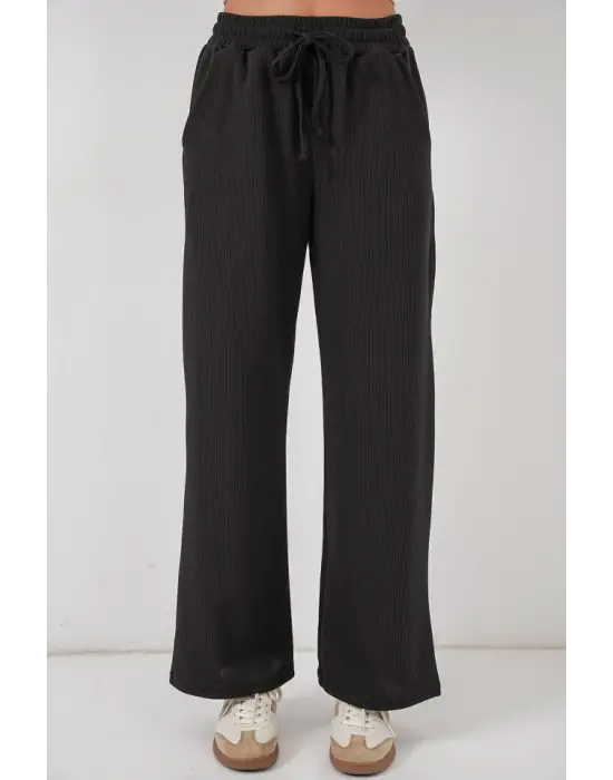 Fitilli Pantolon 30053 - Siyah