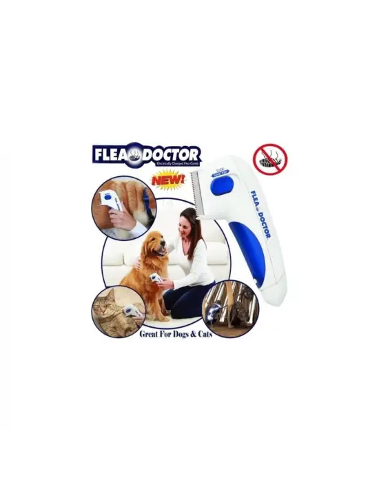 Flea Doctor Kedi Ve Köpekler İçin Pilli Pire Tarağı
