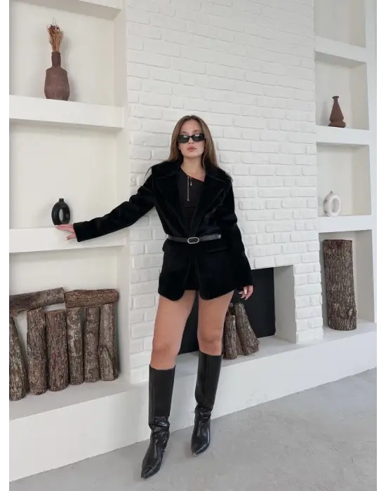 Fok ceket premıum kalite siyah st255860