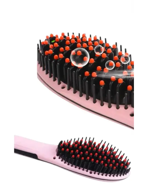 Fön Tarağı Saç Düzleştirici Sıkı Dişli Isı Ayarlı Elektriklenme Karşıtı