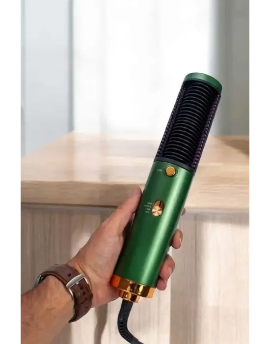 Fön Tarak Saç Düzleştirici Üflemeli Fön Makinesi Sıkı Dişli Taşınabilir