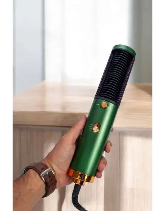 Fön Tarak Saç Düzleştirici Üflemeli Fön Makinesi Sıkı Dişli Taşınabilir