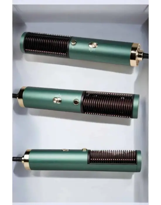 Fön Tarak Saç Düzleştirici Üflemeli Fön Makinesi Sıkı Dişli Taşınabilir