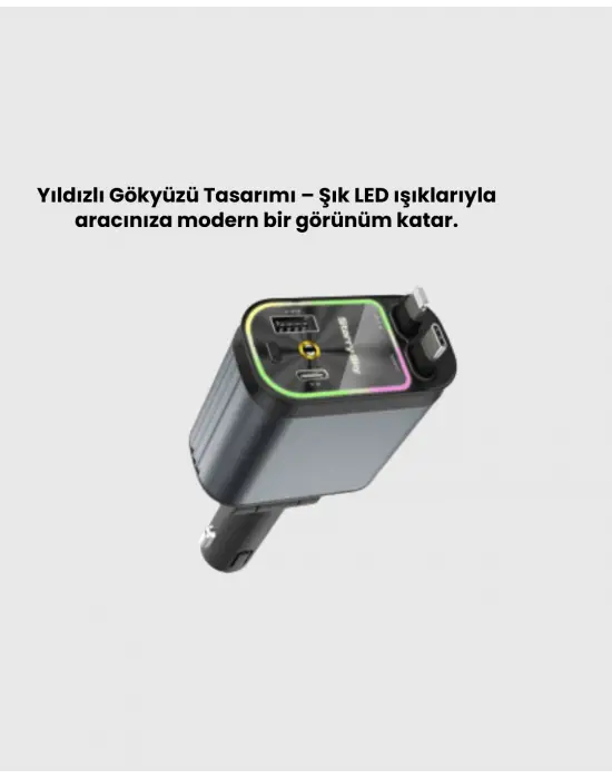 Ford, Opel, Volvo, Skoda Araçlar İçin 66w Çoklu Hızlı Şarj Cihazı