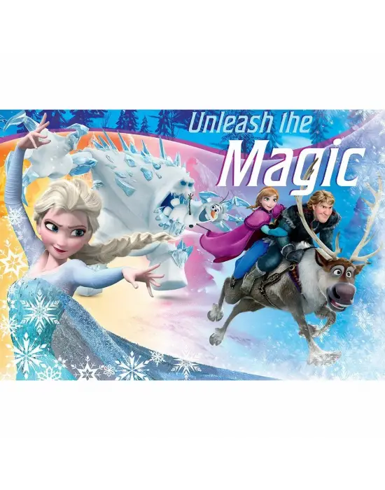 Omarı Çocuklar İçin Eğlenceli Frozen 50 Parça Puzzle