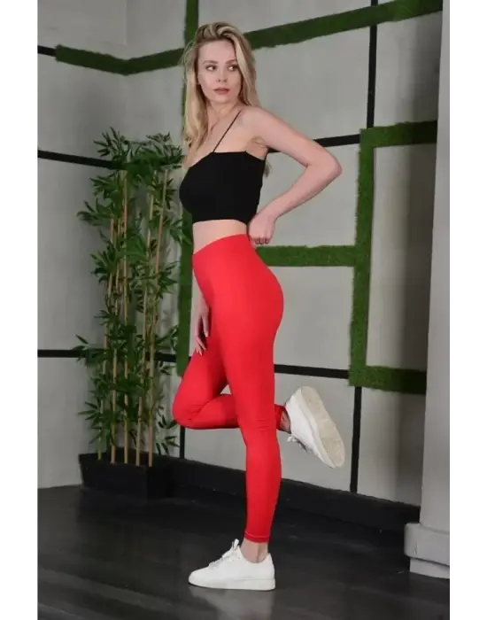 Yüksek Bel Dar Kalıp Günlük Spor Tayt