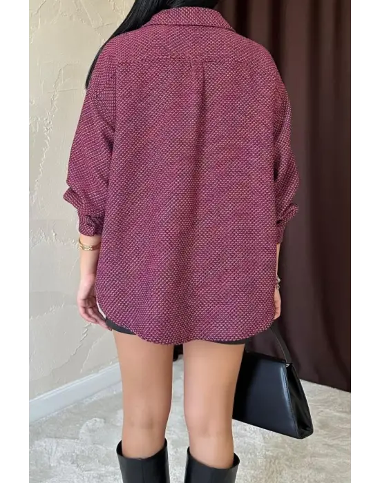 Omarı Parlak Fuşya Gömlek - Trend Renk Seçenekleri ile Şıklığı Yakalayın