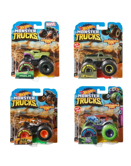 FYJ44 Hot Wheels, Monster Trucks 1:64 Arabalar