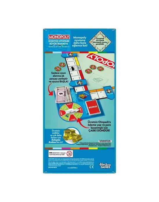 G0718 Monopoly Ücretsiz Otopark İkramiyesi - Genişletme Paketi