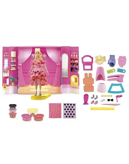 G1356 Play-Doh Barbie Designer Fashion Show - Tasarım Moda Show +3 yaş