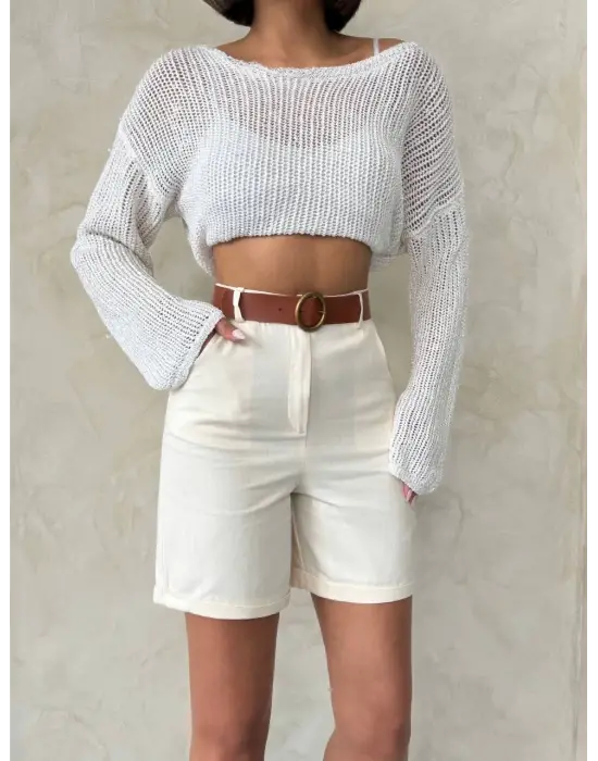 Yüksek Kalite Gabardin Şort