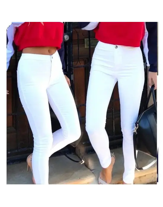 Gabardin Kumaş Yüksek Bel Pantolon 94cm XLbel36cm