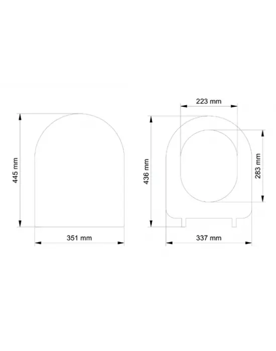 Omarı Ultra İnce Tasarımlı Yavaş Kapanan Klozet Kapağı