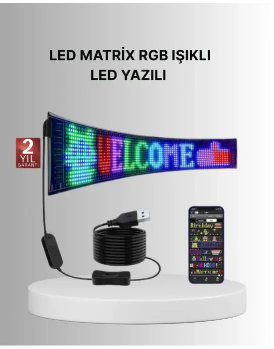 Gece Kullanıma Uygun  Pixel Rgb Led Panel Es Atmosfer Işığı