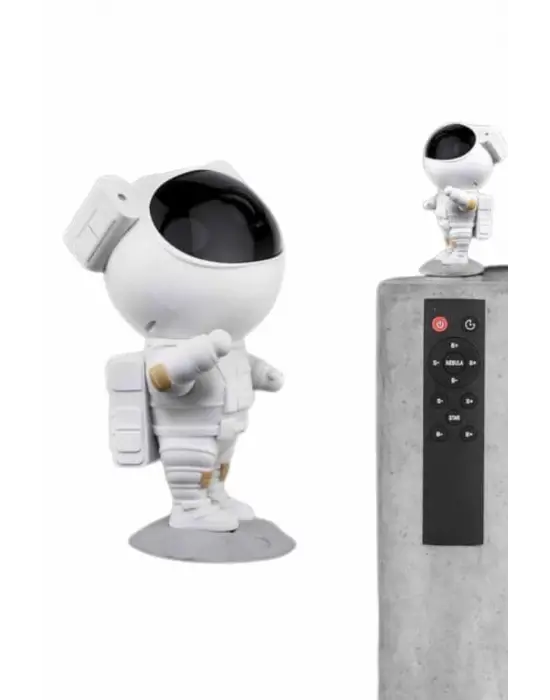 Gece Lambası Astronot Bluetooth Hoparlörlü Galaksi Işık Projektörü