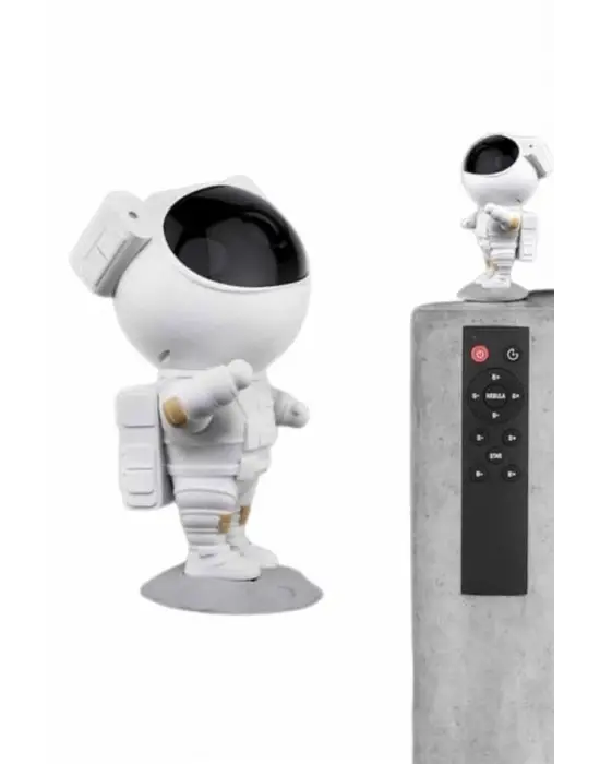 Gece Lambası Astronot Bluetooth Hoparlörlü Galaksi Işık Projektörü