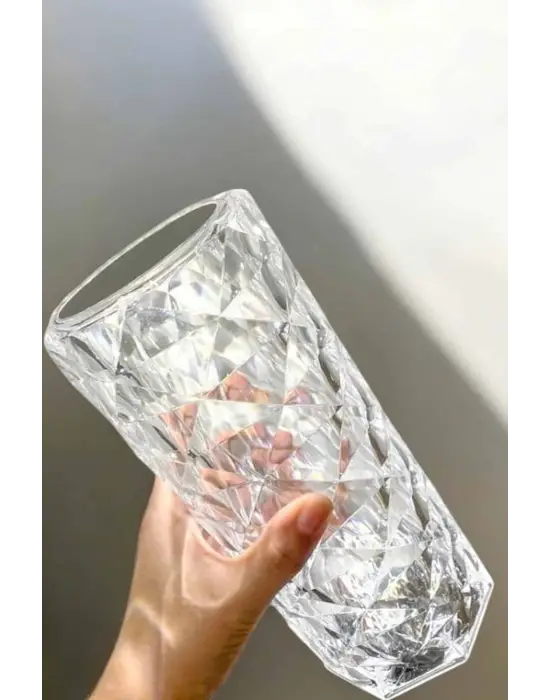 Gece Lambası Kristal Lamba Dokunmatik Şarjlı Hediyelik