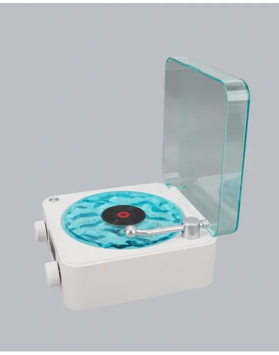 Gece Lambası Stereo Bluetooth Hoparlör Dijital Saatli Vintage Tasarım Çok Fonksiyonlu