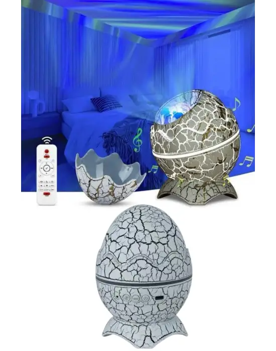 Gece Lambası Yumurta Işık Speaker Yeni Nesil Dinozor Yumurtası Görünümlü