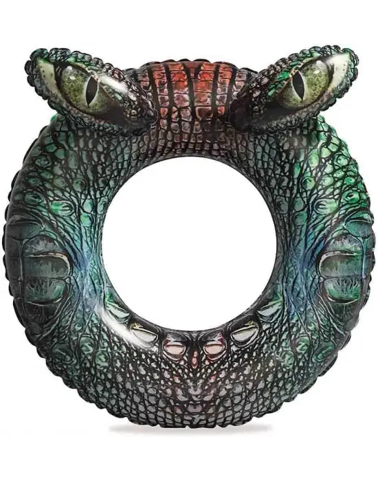 Omarı Gerçekçi Canlı Hayvan Simit Şişme Yüzme Sal Korsan Adası