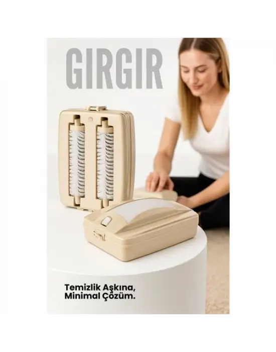 Gırgır - Kırıntı, Saç ve Tüy Toplayıcı El Süpürgesi (Portatif/Çift Fırçalı)
