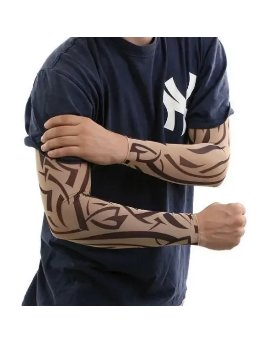 Giyilebilir Kol Dövmesi Çorap Dövme 3d Baskılı Kol Bacak Dövme 2 Adet Model 10