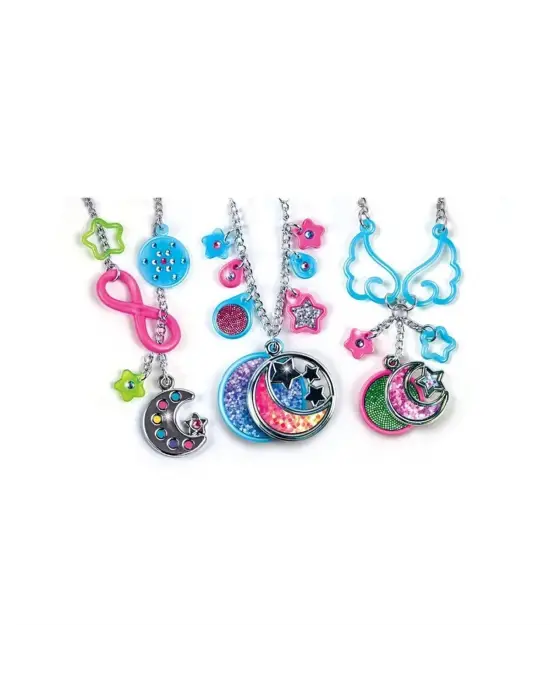 Omarı Ayışığı Desenli Crazy Chic Kolye Seti