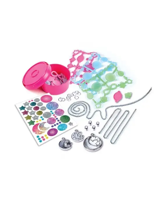 Omarı Ayışığı Desenli Crazy Chic Kolye Seti