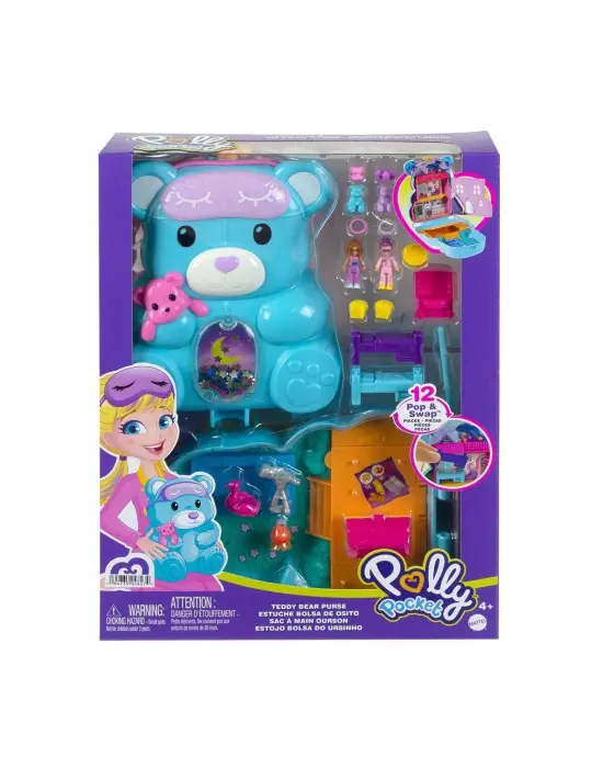 GKJ63 Polly Pocket Çanta Olabilen Micro Oyun Setleri / +4 yaş