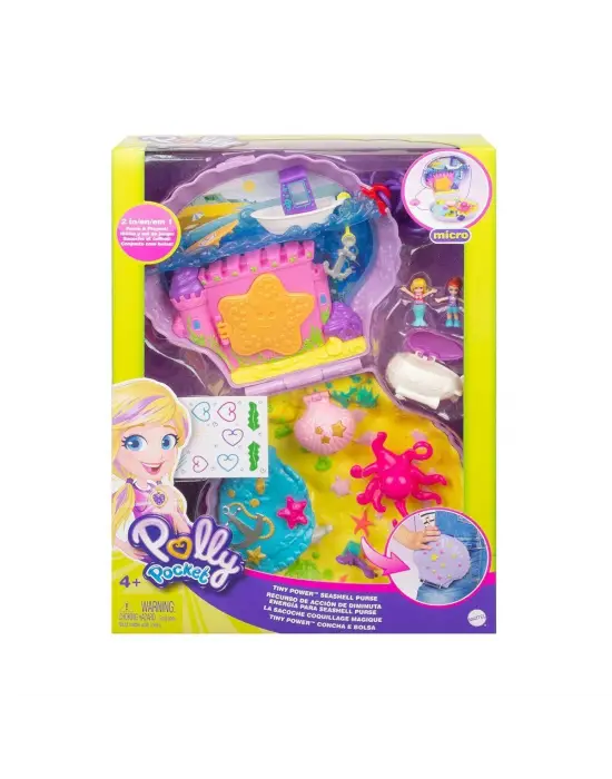 GKJ63 Polly Pocket Çanta Olabilen Micro Oyun Setleri / +4 yaş