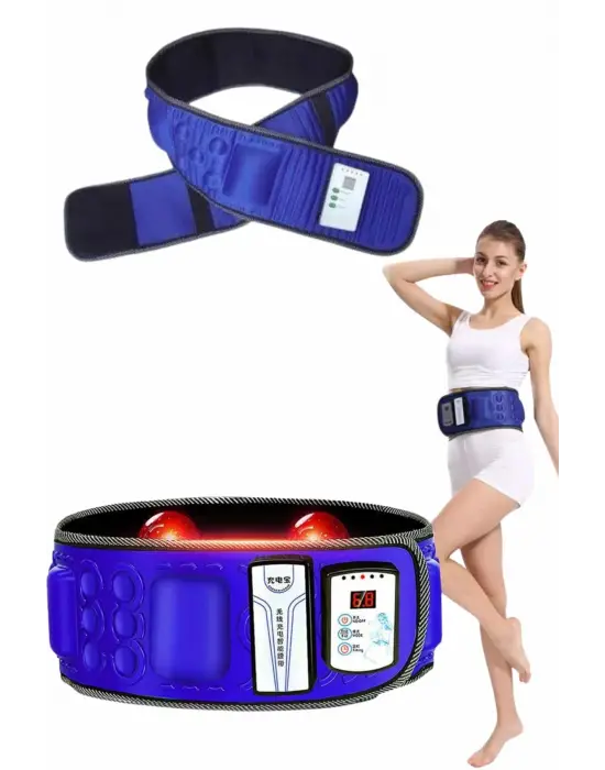 Göbek İnceltme Kemeri Kas Gevşetici Masaj Aleti Titreşimli Masaj Kemeri