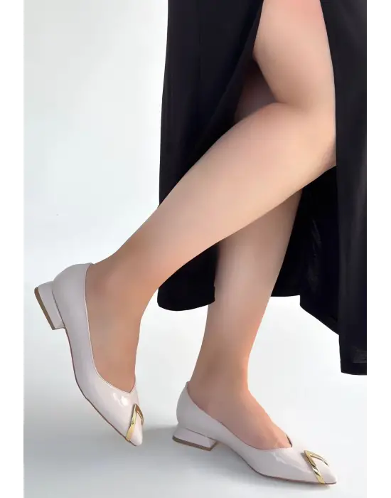   Bej Rugan Babet Ayakkabı