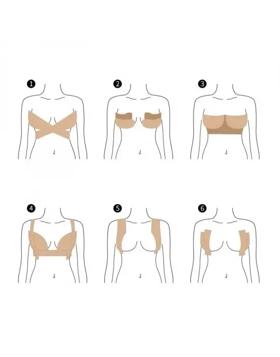 Göğüs Dikleştirme Bandı S Beden 2.5 Cm.