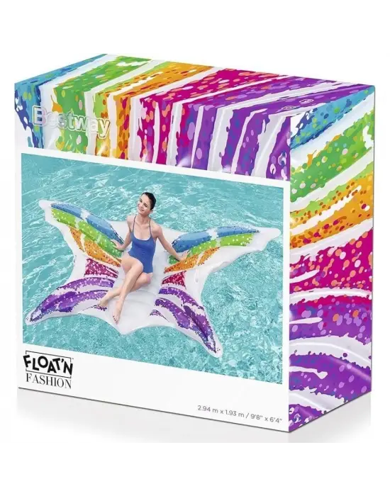 Omarı Renkli Kelebek Şekilli Yatak Örtüsü