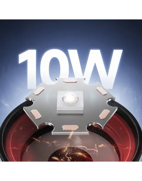 Gold Police Gp-212 Şarjlı Metal El Feneri | 1000 Lümen Polis Feneri Çakarlı