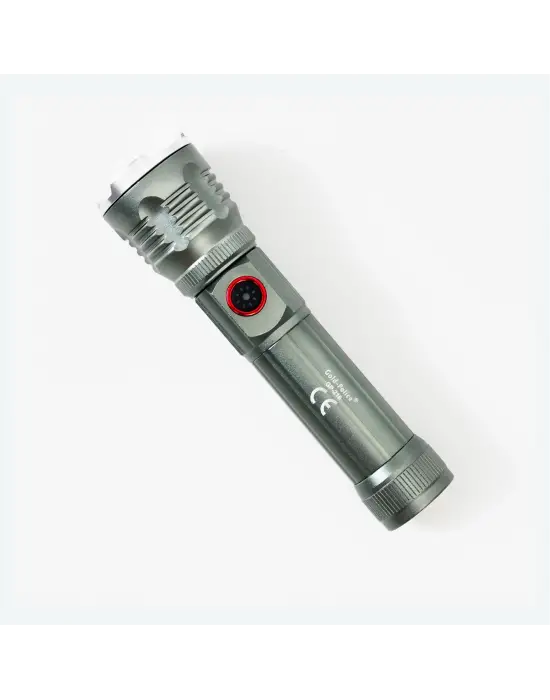 Gold Police Gp-216 Şarjlı El Feneri Güçlü Tg Led 2000 Lümen