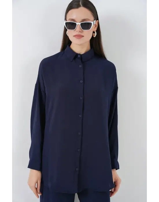 Gömlek Pantolon İkili Takım 30063 - Lacivert