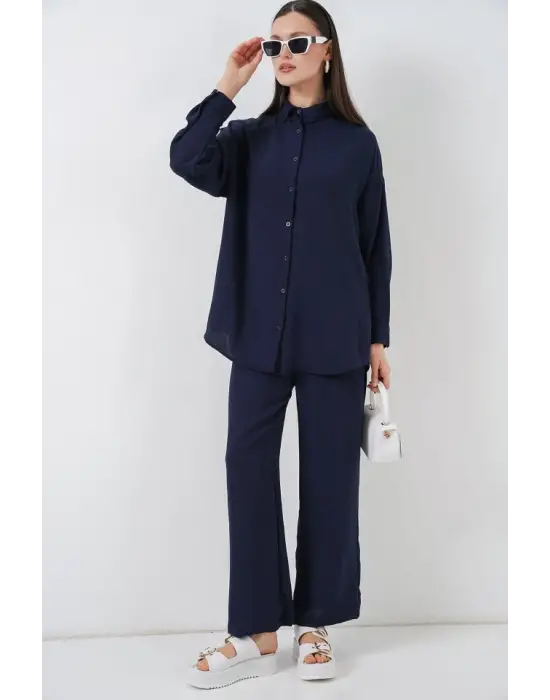 Gömlek Pantolon İkili Takım 30063 - Lacivert