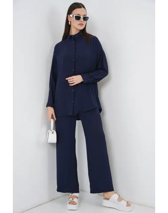 Gömlek Pantolon İkili Takım 30063 - Lacivert