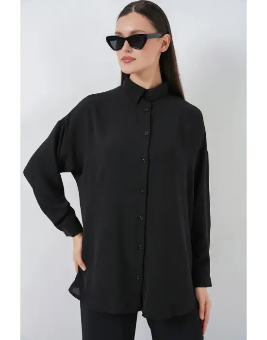 Gömlek Pantolon İkili Takım 30063 - Siyah